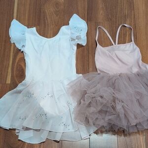 🌴Unitard Leotard Tutu Set - Pink And Mauve (Darker Pink)